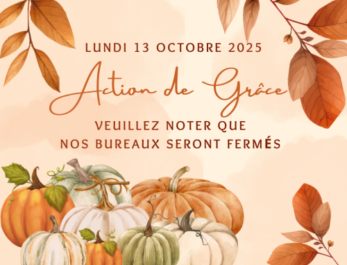 ACTION DE GRÂCE – LUNDI 13 OCTOBRE