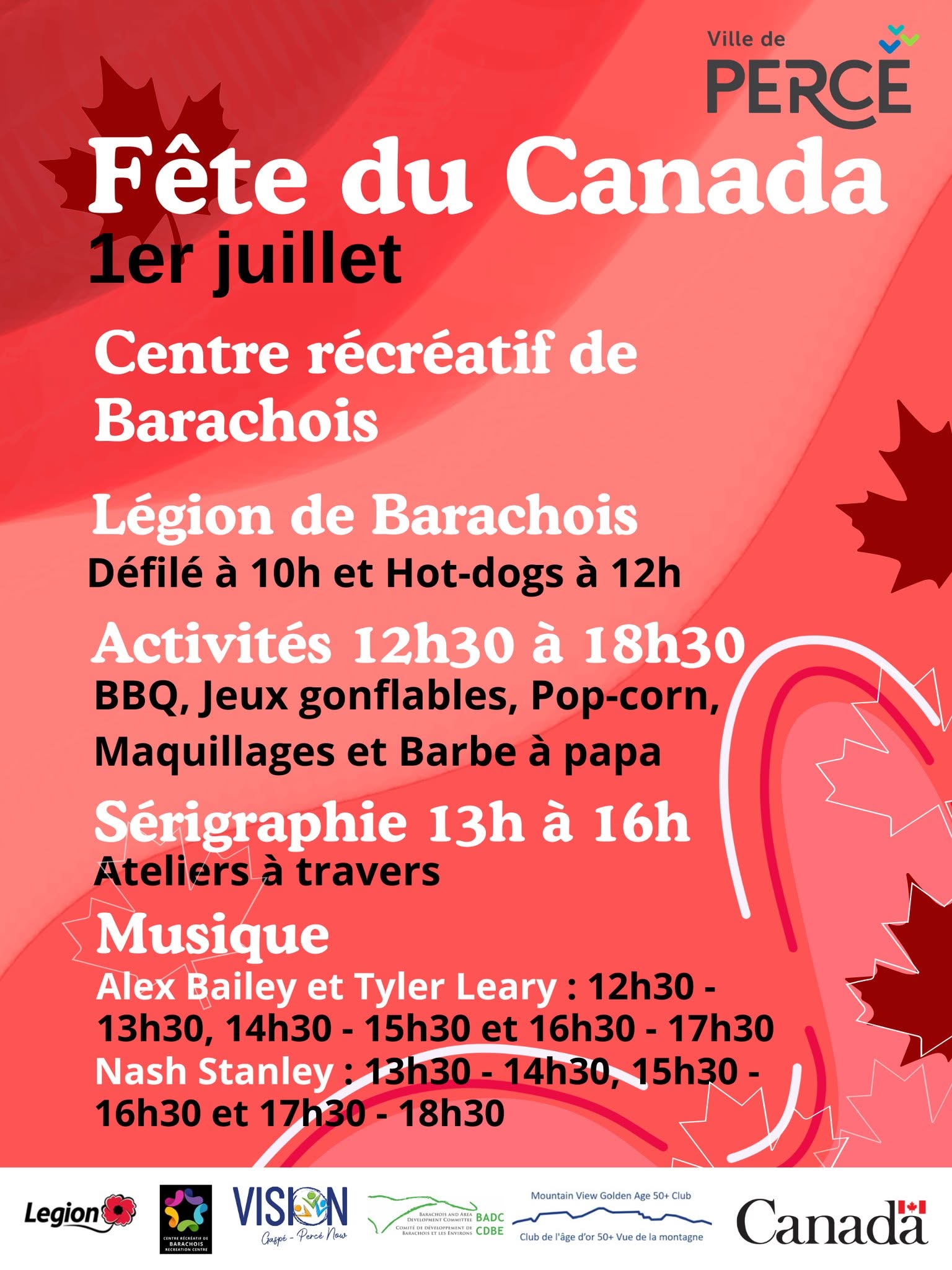 Activité du 1 juillet – Fête du Canada
