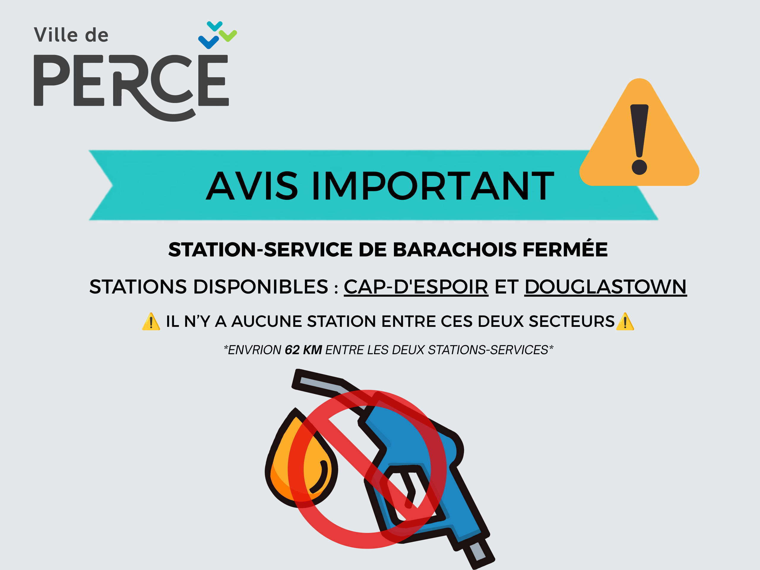 Station-service de Barachois fermée